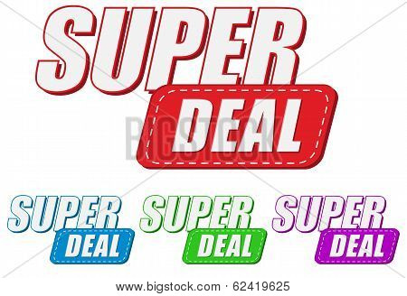 Super Deal, Four Colors Labels