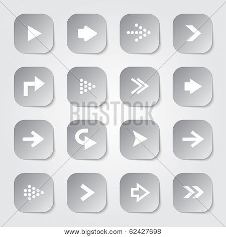 Arrow set collection web buttons