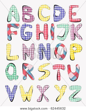 hand drawn alphabet
