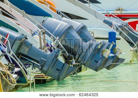 Speed Boat's Engines.