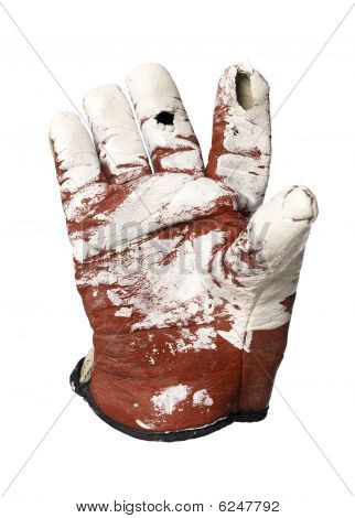 Paar beschermende handschoenen
