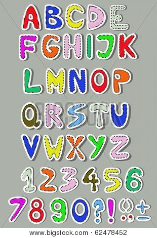 colorful alphabet