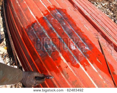 Broken Red Boat