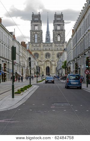 Gothic Cathedral In Orleans, France