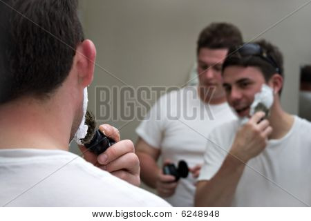 Groomsmen Shaving