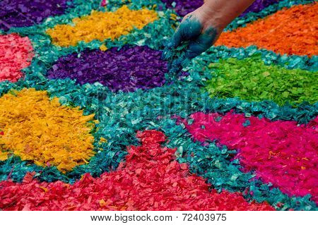 easter carpets in antigua guatemala