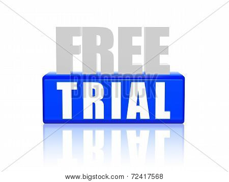 Free Trial In 3D Letters And Block