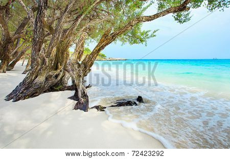 Beautiful Beach Of Ao Wai Koh Samen Sea National Park In Rayong Province Eastern Of Thailand