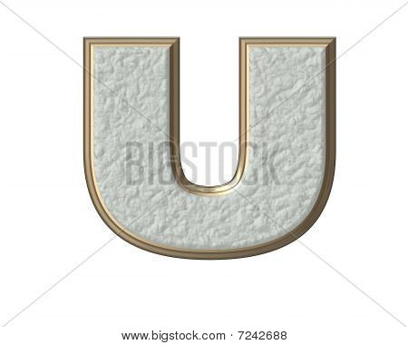 3D Buchstabe U