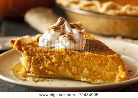 Homemade Pumpkin Pie For Thanksigiving