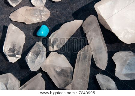Een blauwe edelsteen