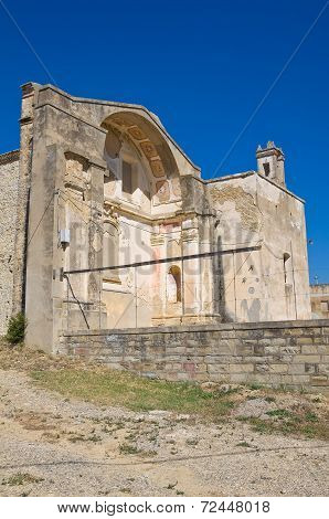 Church of St. Pietro. Craco. Basilicata. Italy.