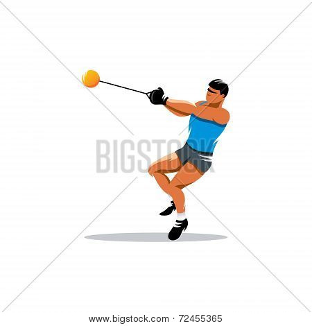 Hammer Throw Vector Sign