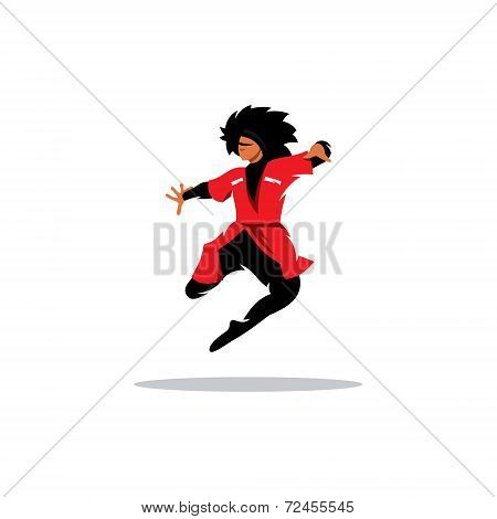 Lezginka Dance Vector Sign