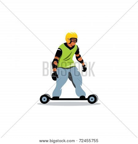 Mountainboard Vector Sign
