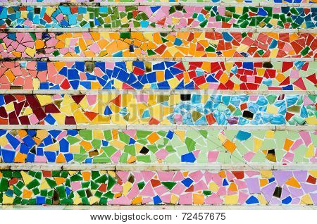 Wall Broken Tiles Mosaic