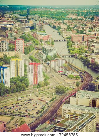 Retro Look Berlin Aerial View