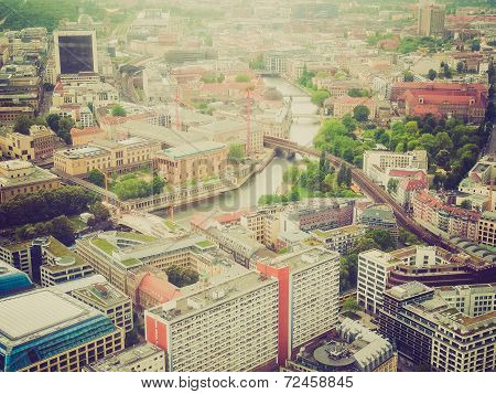 Retro Look Berlin Aerial View