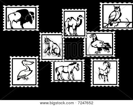 Zvířata poštovní známky