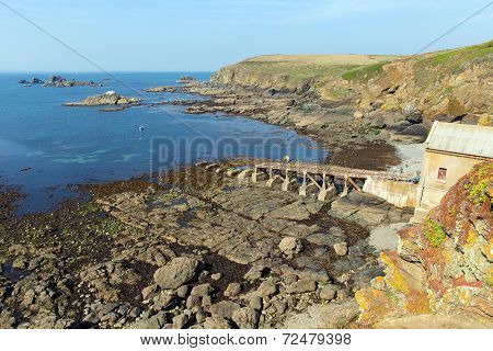 Disused Lifeboat station The Lizard peninsula Cornwall England UK south of Falmouth and Penryn
