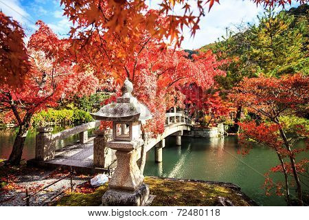 Autumn Colors In Eikando Temple, Kyoto, Kansai, Japan