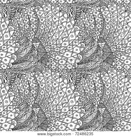 abstract hand drawn seamless background pattern