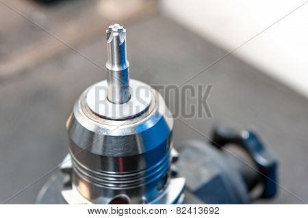 Radial Mill Cnc Tool. Milling And Drilling Industry. Closeup.