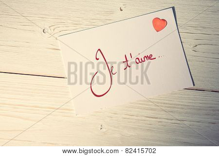 Valentines love hearts against love letter