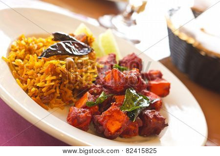 Kadai Paneer With Tamarind Rice