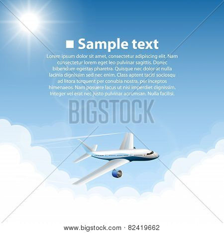 Plane. World sightseeing collection.