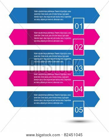 Modern design template, can be used for info-graphics,graphic or website layout vector