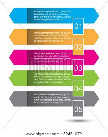 Modern design template, can be used for info-graphics,graphic or website layout vector