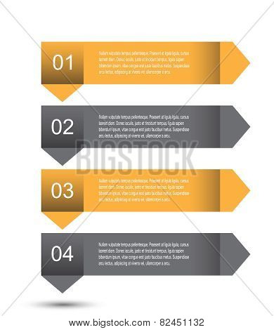 Modern design template, can be used for info-graphics,graphic or website layout vector
