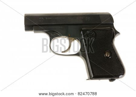 Hayward, CA - February 3, 2015: Czechoslovakian CZ .25 Semi-auto -  illustrative editorial