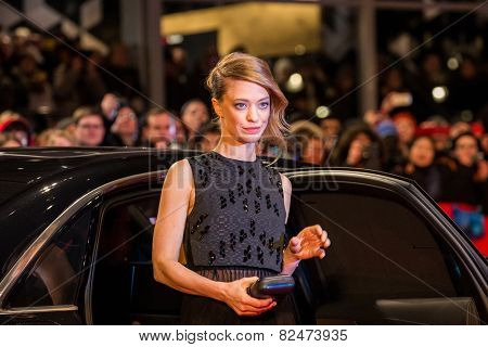 BERLIN, GERMANY - FEBRUARY 05: Heike Makatsch, the 'Nobody Wants the Night' premiere during the 65th Berlinale International Film Festival at Berlinale Palace on February 5, 2015 in Berlin, Germany.