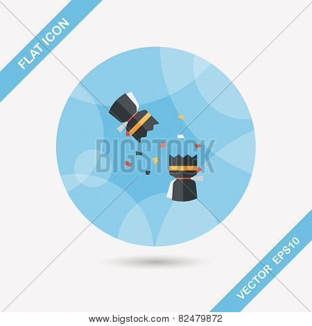 Christmas Cracker Flat Icon With Long Shadow,eps10