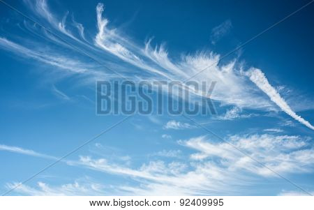 bridht blue sky with clouds