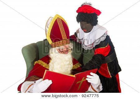 Sinterklaas und schwarzen Piet