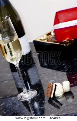 Vin og chokolade godbid