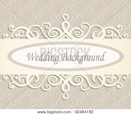 Cream Wedding Background
