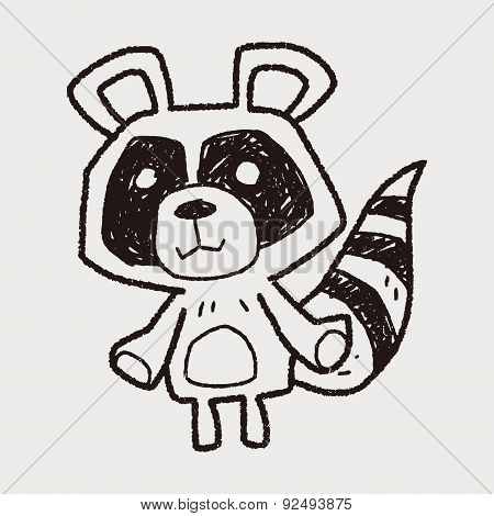 Raccoon Doodle