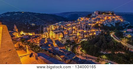 Sicily, Italy: Ragusa Ibla in the evening