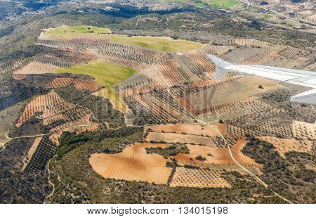 Aerial Of Rural Landscape Nar Madrid