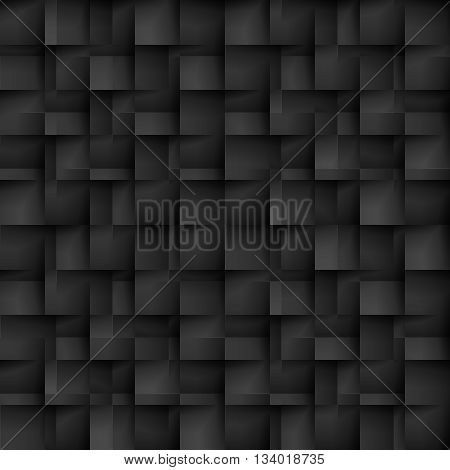Seamless texture pattern of black color in the form of cells