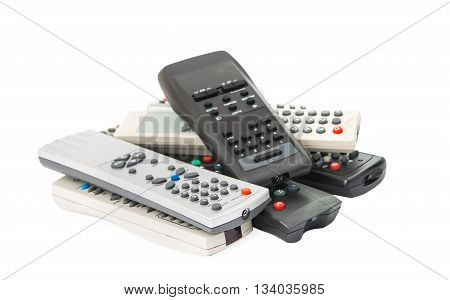 TV remote control isolated on white background