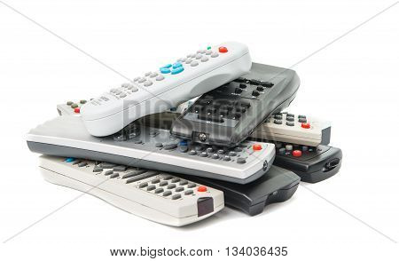 TV remote control isolated on white background
