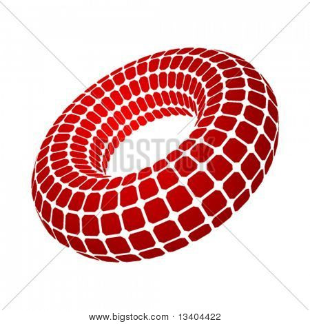 Toro 3d abstrato