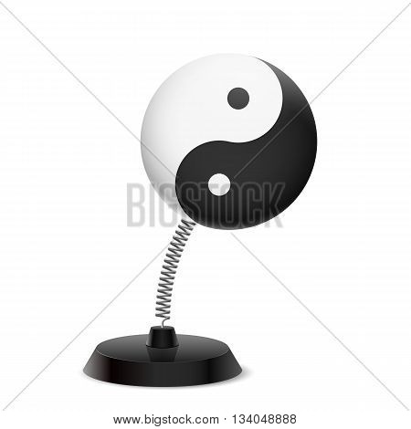 Table souvenir in form of Yin Yang symbol on spring