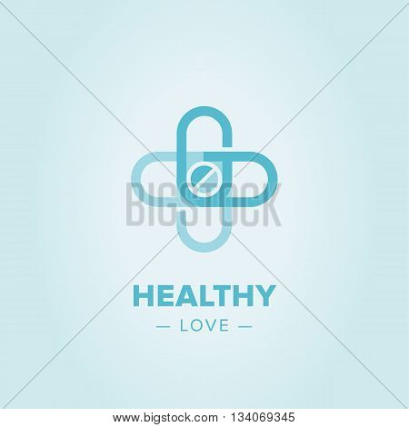 Medic cross icon, pharmacy logo template. Corporate, identity, company, brand, branding, logotype Clean modern and elegant style