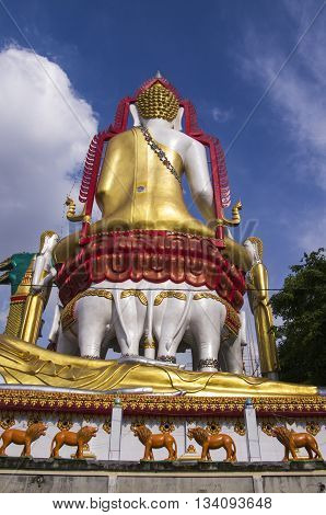 Temple On The Chao Praya River Bangkok Thailand